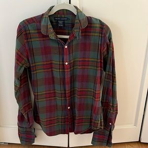 Ralph Lauren women’s flannel size 10 100% cotton